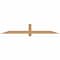 Ekena Millwork Eugene Smooth Timber Gable Bracket, Western Red Cedar, 72"W x 12"H x 1 1/2"D x 3 1/2"F, 4/12 Pitch GBW072X12X0204EUG00SWR - alternate 1